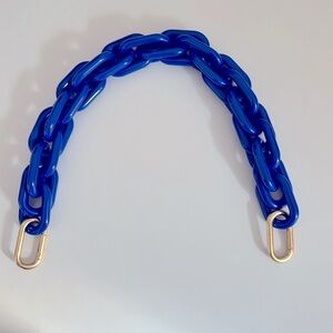 NWOT Clare V Shortie Strap - blue